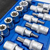 5440 1/2" İç-Dış Torx Lokma Anahtar Takımı 19 Parça
