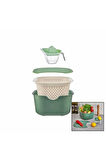 KARIŞTIRMA KABI KESME TAHTASI SÜZGEÇ LİMONLUK SET MİNT YEŞİLİ RENK