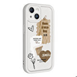 iPhone 14 Kılıf Kamera Korumalı Baskılı Arka Yüzey Klas Kapak