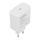 Weko WK-21440 25 Watt Cep Telefonu Şarj Aleti Adaptörü Type-c Kablolu İki Ucu Type-c