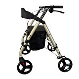 Poylin Ekonomik Rollatör | Katlanabilir Yapı, Oturma Alanı, Frenli Tekerlekli P581