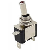 Ayt IC-151B Işıklı 12 Volt Dc 30 Amper On Off Toggle Switch Aç Kapa Buton 2 Kademeli