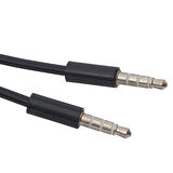 Ayt 3.5 Mm Erkek Erkek 1.5 Metre 4 Boğumlu Kablo Aux Stereo Kablo İki Uzu Erkek Aux Kablosu