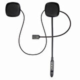 Powermaster Bluetooth lu Şarjlı Kask İçi Motosiklet Hoparlör ve Mikrofon Seti Telefonla Konuşma