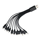Ayt Powermaster PM-4309 Çok Fonksiyonlu 10 in 1 USB Şarj Aleti Kablosu Çoklu Şarj Kablosu Uçları 