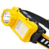 Ayt Powermaster S02 Sarı 10 Watt Sensörlü 1 Led 24 Smd Led 11 Işık Modlu Kamp Kafa Lambası Feneri