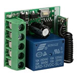 Ayt Weko 12 Volt 433 Mhz Tek Kanallı RF Alıcı Verici Garaj Kumanda Devresi Röle Kartı Role