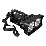 Ayt Powermaster W5123 Süper Parlak Pilli Ve Şarjlı Battal Boy Pilli Şarjlı El Feneri Işıldak Led Aydınlatma 
