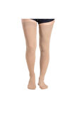 Medikalcim Ccl2 Diz Üstü Burnu Kapalı Varis Çorabı (Bej)
