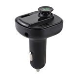 Ayt Hello X16 Led Ekran 2Xusb-TF-Bluetooth Destekli 2.1 Amper Fm Transmitter Oto Araç Çakmaklık Müzik Telefon Bağlantı