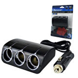 Ayt Olesson 1521 12-24V 3Lü 120W 80 Cm Kablolu Araç Oto Tır Çakmak Çoklayıcı Çakmaklık Çoğaltıcı
