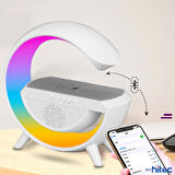 Global G Bluetooth Hoparlörlü Kablosuz Şarj Özellikli Masa ve Gece Lambası WNE1073