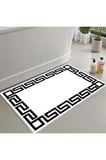 Banyo Paspası, Yumuşak Banyo Halısı, Kaymaz Dot Tabanlı, Yıkanabilir - 60x100