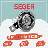 Seger M25 Didit Motorsiklet Kornası 12V 480 Hz 118 Db