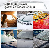 Ön Cam Branda Güneş Kar Buzlanma Önleyici Örtü Su Geçirmez Ön Cam