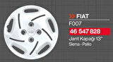 ✔ Fiat Palio Siena 13" Jant Kapağı Takım (4 Adet) Jkf007