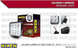 Niken 16 Led Kare Off Road Sis Farı Çalışma Lambası 2 Adet 12-24v
