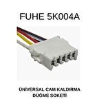 Unıversal 5 Pinli Oklu Cam Açma Anahtarı Ve Soketi - 2 Adet 
