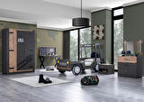 Lux Çocuk Odası, Off Road Lux Çocuk Odası Takımı - Dolap, Karyola, Komodin, Şifonyer, Çalışma Masası