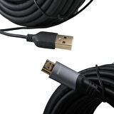Philips SWL6122B/93 4K 60 Hz 15 Metre Usb Güç Kablolu Hdmı Görüntü Kablosu Uydu Cihazı Pc Bilgisayar Görüntü Kablosu