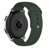 NovStrap Samsung Galaxy Watch 6 Seri 40-44mm Classic 43-47mm ile Uyumlu Kordon (20 mm) Soft Silikon