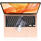 Apple MacBook Air 13 inch M1 Çip A2337 Uyumlu Alt Üst Kılıf + Klavye Kılıfı + Ekran Koruyucu Film