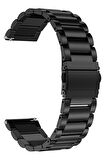 Huawei Watch Gt2 Gt2e Gt2 Pro Gt3 Gt3 Pro 46mm Xiaomi Mi Watch S1 Uyumlu Kordon Çelik Metal 22mm