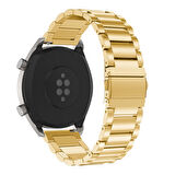 Huawei Watch Gt2 Gt2e Gt2 Pro Gt3 Gt3 Pro 46mm Xiaomi Mi Watch S1 Uyumlu Kordon Çelik Metal 22mm