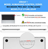 NovStrap Apple Macbook Pro 14 inç 2021 M1 Pro/Max A2442 Uyumlu Kılıf Kapak Matte Anti Fingerprint
