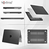NovStrap Apple Macbook Pro 14 inç 2021 M1 Pro/Max A2442 Uyumlu Kılıf Kapak Matte Anti Fingerprint
