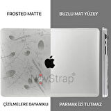 NovStrap Apple Macbook Pro 13 inç A1706 A1708 A1989 A2159 Sert Mat Frosted Kılıf Anti Fingerprint
