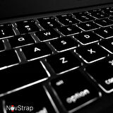 NovStrap Apple MacBook Pro 2021 M1 16.2 inc A2485 Uyumlu Parlak Kılıf + Siyah Klavye Kılıfı + Film