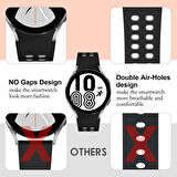 NovStrap Samsung Galaxy Watch 4 40 42 44 46 mm Uyumlu Kordon Extreme Spor Delikli Kayış