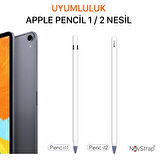 NovStrap Apple Pencil 1-2 Nesil Uyumlu Kalem Ucu Koruyucu Silikon Kılıf 12 Adet Mix Colour Paket
