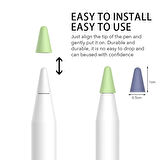 NovStrap Apple Pencil 1-2 Nesil Uyumlu Kalem Ucu Koruyucu Silikon Kılıf 12 Adet Mix Colour Paket