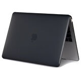 Apple MacBook Air 13 inç 2021 M1 Çip A2337 Uyumlu Kılıf Sert Rubber Kapak Üst ve Alt Koruma Kapağı