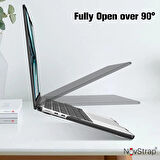 NovStrap Apple MacBook Air 13.6 inç 2022 M2 Çip A2681 Uyumlu Kılıf Sert Rubber Parlak Kapak Koruyucu