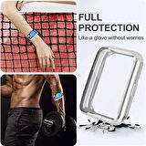 NovStrap Huawei Watch Fit 2 Uyumlu Ekran Koruyucu 360 Derece Kasa Koruyucu Silikon