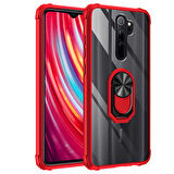 Xiaomi Redmi Note 8 Pro Kılıf Şeffaf Sararmaz Yüzüklü Mola Kapak