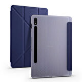 Samsung Galaxy Tab S7 Plus T970 T975 T977 Kılıf Kalem Bölmeli Trifolding Case