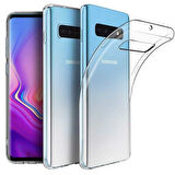 Samsung Galaxy S10 Kılıf Şeffaf Silikon Hibrit Case