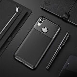 Huawei Honor 8C Kılıf Karbon Silikon Case