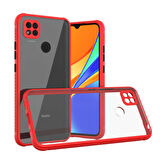 Xiaomi Redmi 9C Kılıf Kenar Renkli Sararmaz Şeffaf Kapak