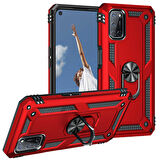 Oppo A52 Kılıf Yüzüklü Zırh Tank Vega