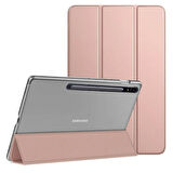 Samsung Galaxy Tab S7 FE LTE T730 T735 T737 Kılıf PU Deri Smart Standlı Case
