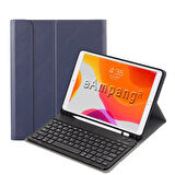 Apple iPad 8. Nesil 10.2" Kılıf Kablosuz Klavyeli Kılıf Mobax A2270 A2428 A2429 A2430