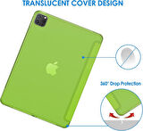 Apple iPad Pro 11 3. Nesil 2021 Kılıf PU Deri Smart Standlı Case A2377 A2459 A2301 A2460