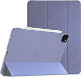 Apple iPad Pro 11 3. Nesil 2021 Kılıf PU Deri Smart Standlı Case A2377 A2459 A2301 A2460