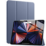 Apple iPad Pro 11 3. Nesil 2021 Kılıf PU Deri Smart Standlı Case A2377 A2459 A2301 A2460
