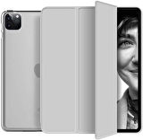 Apple iPad Pro 12.9 5. Nesil 2021 Kılıf PU Deri Smart Standlı Case A2378 A2379 A2461 A2462